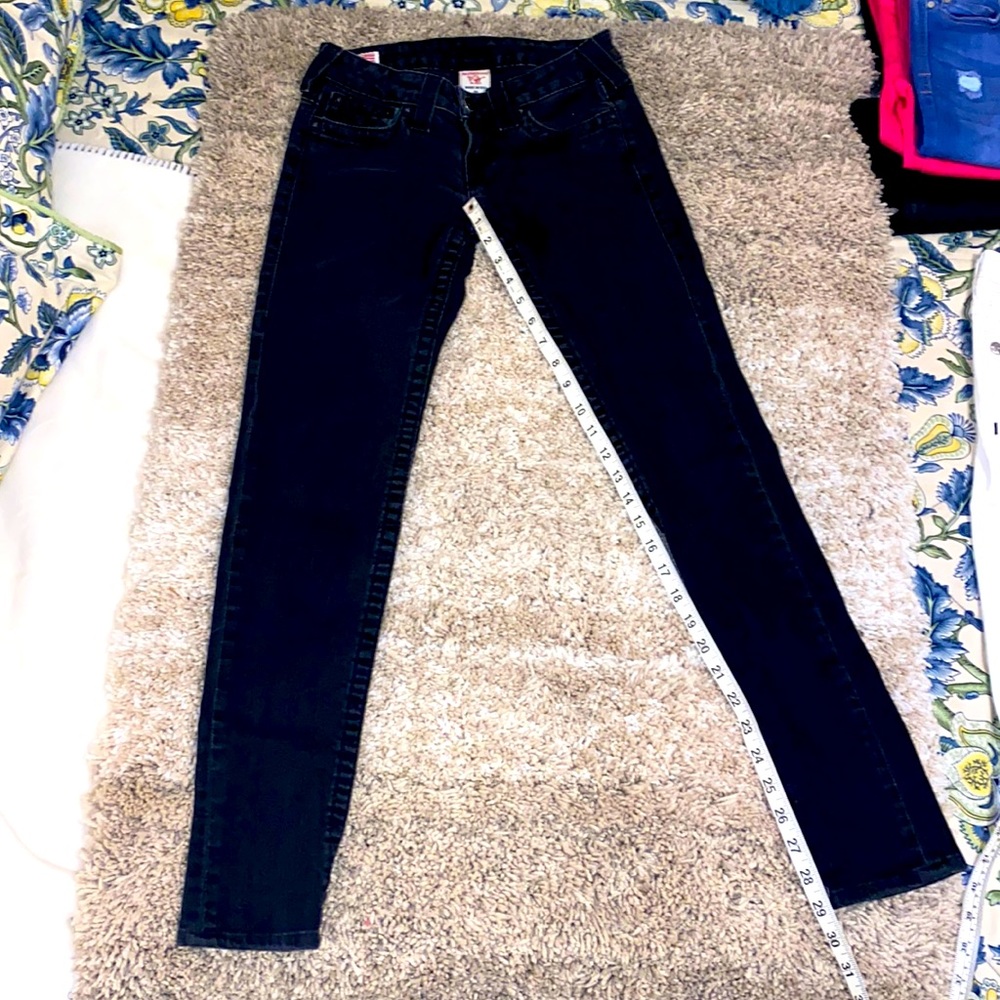 True Religion Black Jeans Size 26